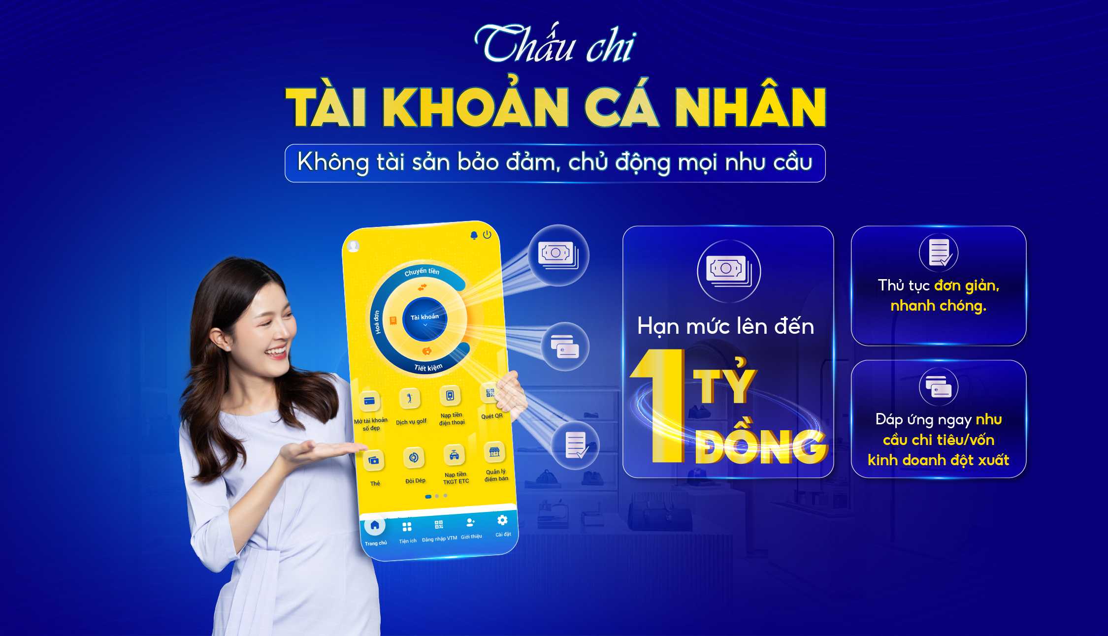 Nam A Bank triển khai giải pháp thấu chi linh hoạt cho cá nhân