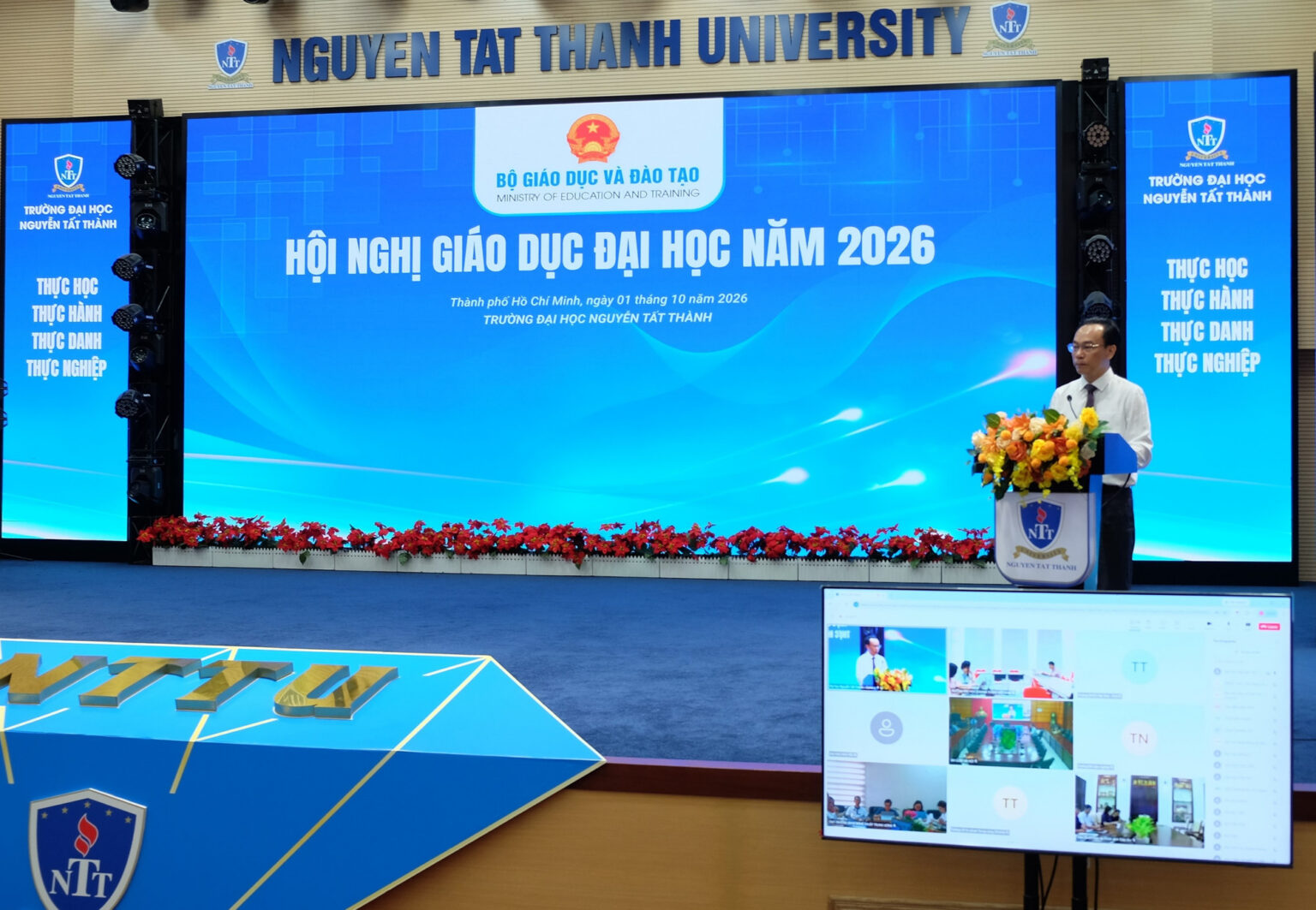 Bộ trưởng Bộ GD&ĐT Hoàng Minh Sơn phát biểu tại Hội nghị Giáo dục đại học năm 2026. Ảnh: M.Tùng. dscf0175.jpg